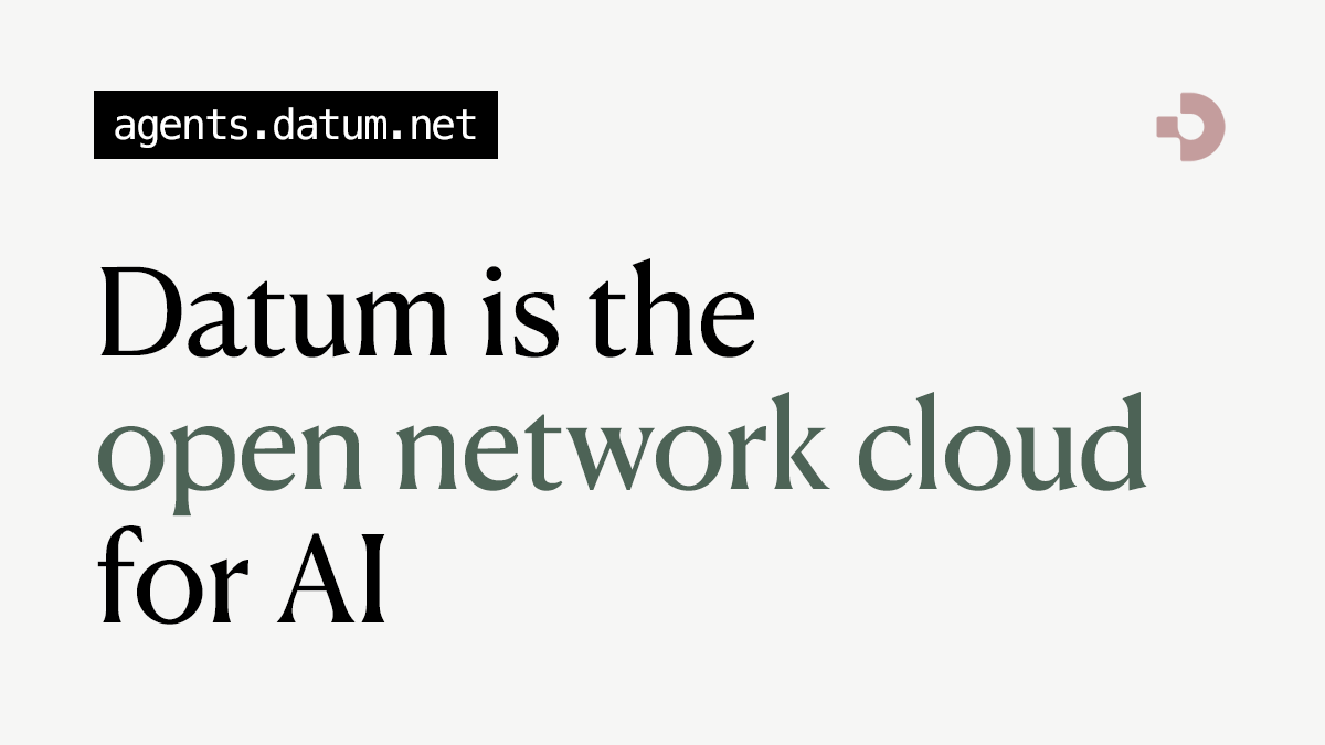 Datum — Open Network Cloud for AI